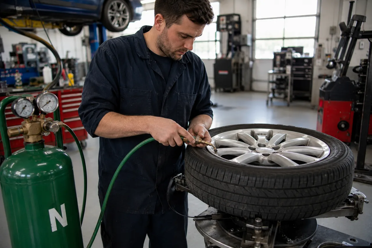 Nitrogen Tire Inflation at Big O Tires North Burnaby